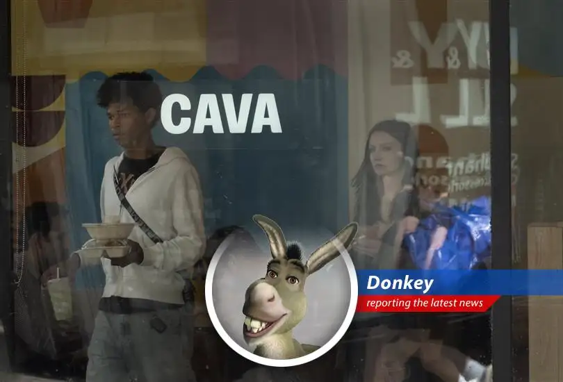 Cava restaurant showcases its Mediterranean bowls and pitas, highlighting fresh ingredients and vibrant flavors.