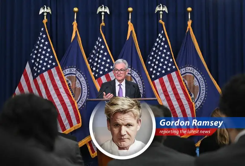 Celebrity chef Gordon Ramsey provides a spicy take on the Federal Reserve's lack of action amidst stubborn inflation concerns.