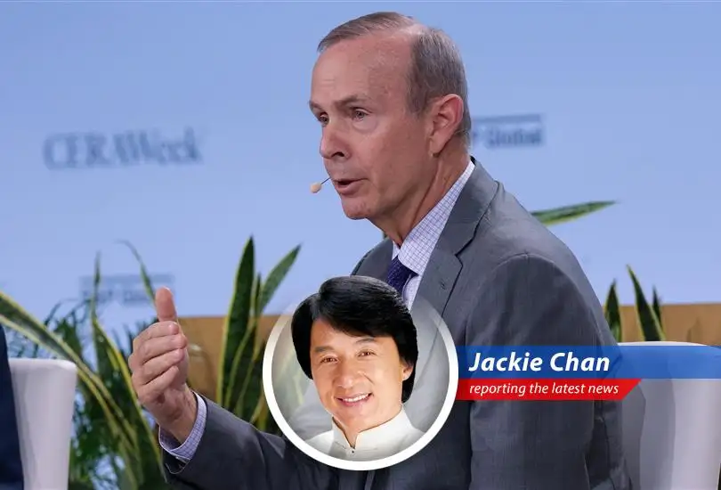 Chevron CEO Mike Wirth at the CERAWeek conference discussing the underestimated impact of the Strait of Hormuz closure on global oil markets