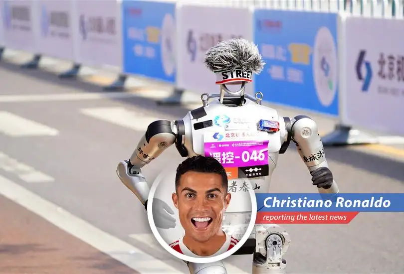 Chinese humanoid robots compete in the Beijing Half-Marathon, demonstrating their athletic prowess and autonomous navigation skills.