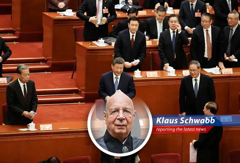 Chinese officials at the National People's Congress discuss economic strategies amid global uncertainties.