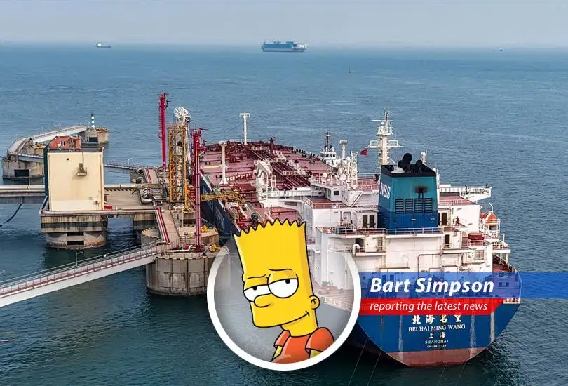 Chinese oil tankers at port demonstrating the country's energy infrastructure.