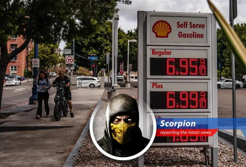 Consumers grapple with soaring gas prices and economic uncertainty, impacting overall sentiment.