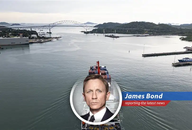 Container ships at the Panama Canal, illustrating the strategic importance of the ports now under new management.