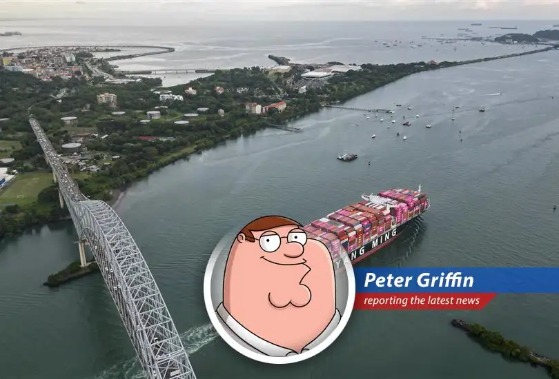 Container ships navigating the Panama Canal amid escalating geopolitical tensions between the US and China