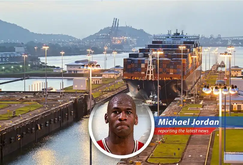 Container ships pass through the Panama Canal, a vital global trade route now at the center of a geopolitical dispute.