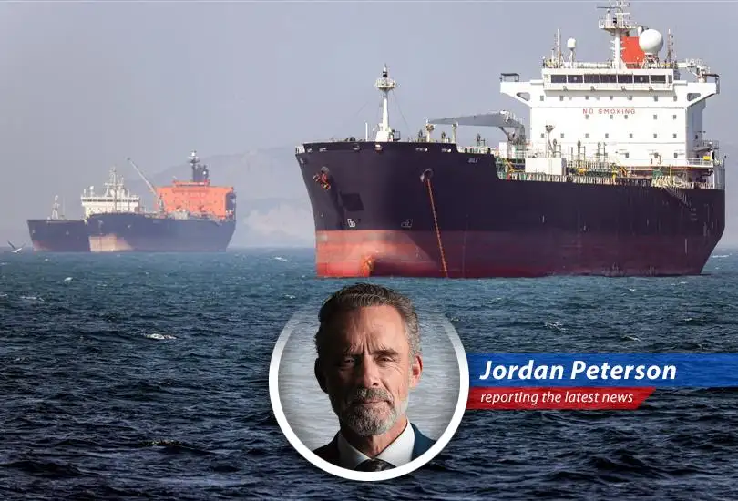 Crude oil tanker sailing at sea during sunset. Supply disruptions in the Middle East have been mitigated by strategic actions from the US and China, maintaining stable global oil prices.