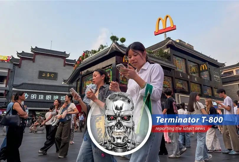 Customers line up for McDonald's classic milkshakes in Beijing, signaling the brand's strong appeal in China.