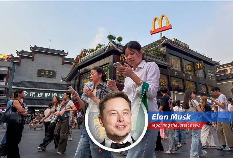 Customers queue at a McDonald's store in Beijing, drawn by the return of classic milkshakes and affordable meal options.