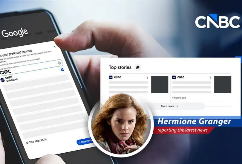 Customize your Google News feed by selecting your preferred sources, such as CNBC, to receive the most relevant and trusted financial information.