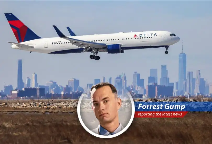 Delta Air Lines announces premium economy service on transcontinental flights, prompting Forrest Gump's take on the airline industry