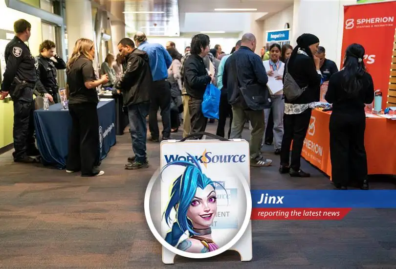 Depiction of nonfarm payrolls exceeding forecasts and unemployment rates dropping illustrating a vigorous yet complex economic landscape