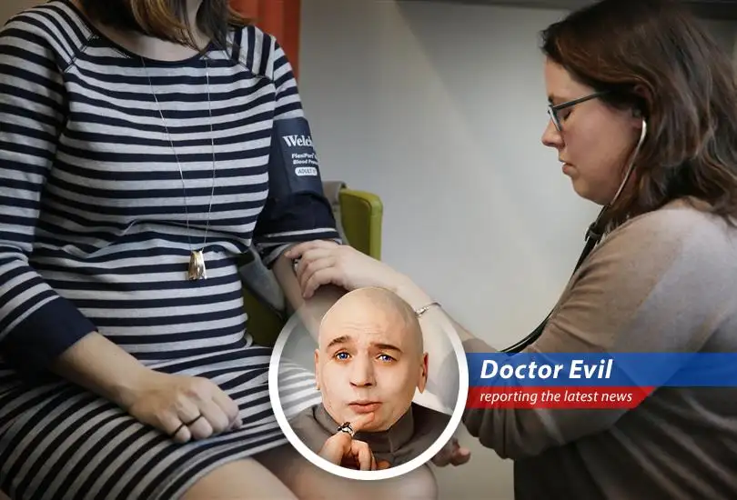 Dr. Evil contemplates Amazon's Health AI, scheming his next move in the quest for world domination.