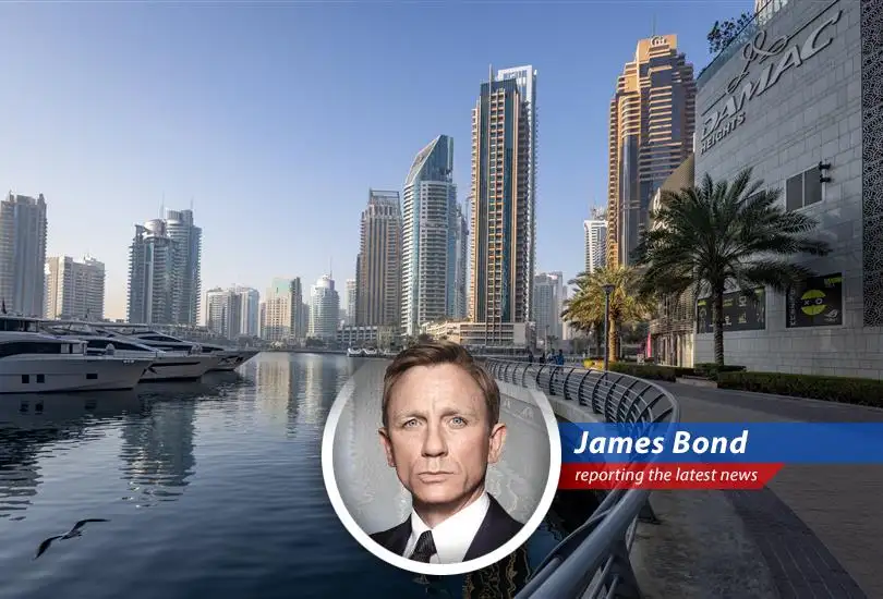 Dubai skyline. A financial playground where fortunes rise and fall, and sometimes, international relations hang in the balance. Shaken, not stirred indeed.