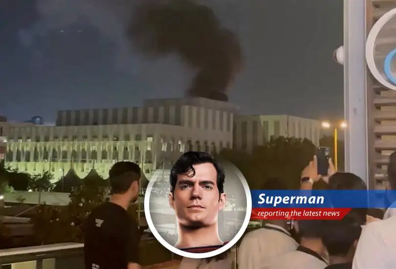 Dubai skyline juxtaposes normal city life with the stark reality of ongoing regional tensions and aerial defense activity.