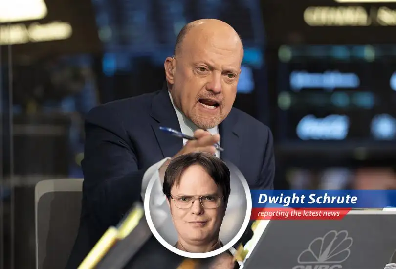 Dwight Schrute, Assistant Regional Manager (and volunteer Sheriff's Deputy), contemplates the market's future from his beet farm.