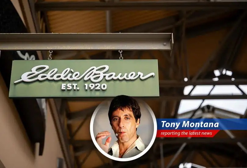 Eddie Bauer store, a symbol of outdoor heritage, faces financial restructuring.