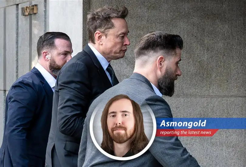 Elon Musk arrives at court amid allegations of manipulating Twitter's stock price before acquiring the platform.