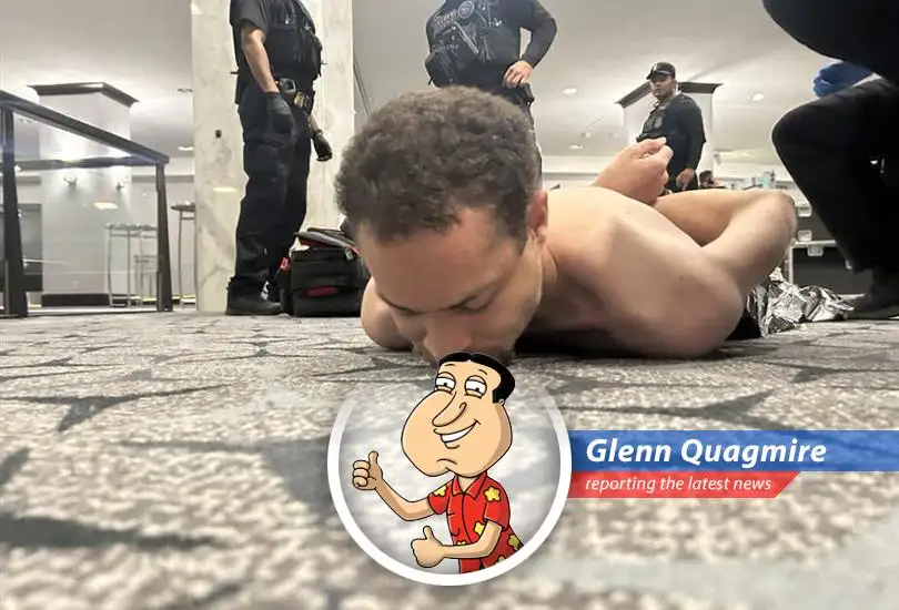 Emergency services respond to the scene after a shooting incident disrupted the White House Correspondents' Dinner