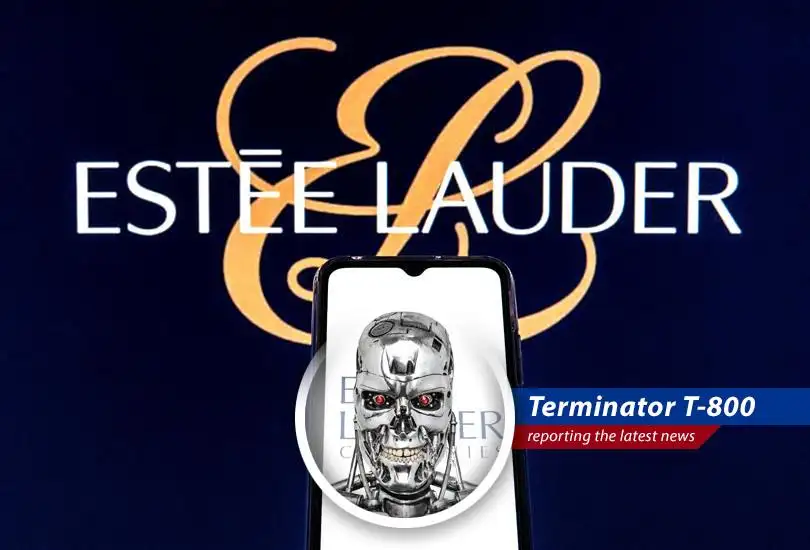 Estée Lauder headquarters reflecting on tariff impacts and restructuring plans.