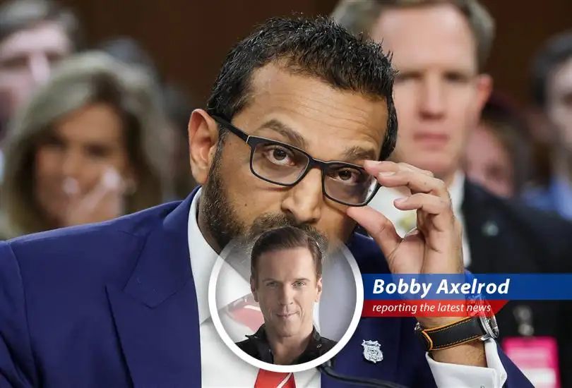 FBI Director Kash Patel addresses the press, vowing to sue The Atlantic over defamation.