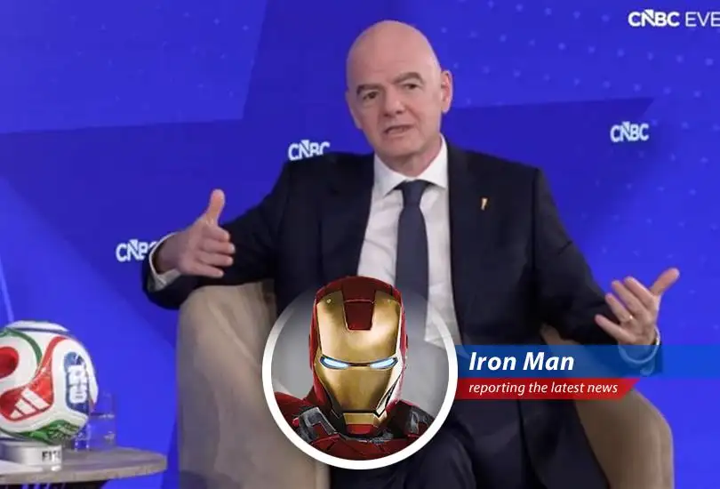FIFA President Gianni Infantino discusses Iran's participation in the 2026 World Cup amidst ongoing geopolitical tensions at the CNBC Invest in America Forum.