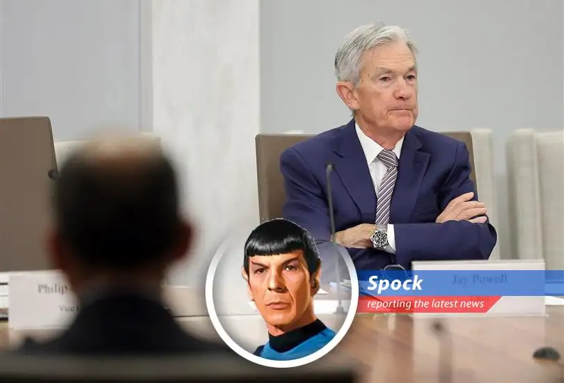 Federal Reserve Chairman Jerome Powell addresses the press, affirming his commitment to serve out his term.