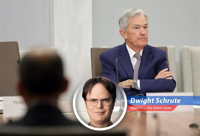 Federal Reserve Chairman Jerome Powell addressing the press reaffirming his commitment to serve.