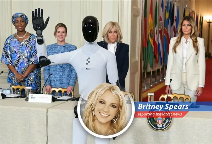 First Lady Melania Trump poses with Figure AI's humanoid robot at the White House. Is this the future or a futuristic fever dream?