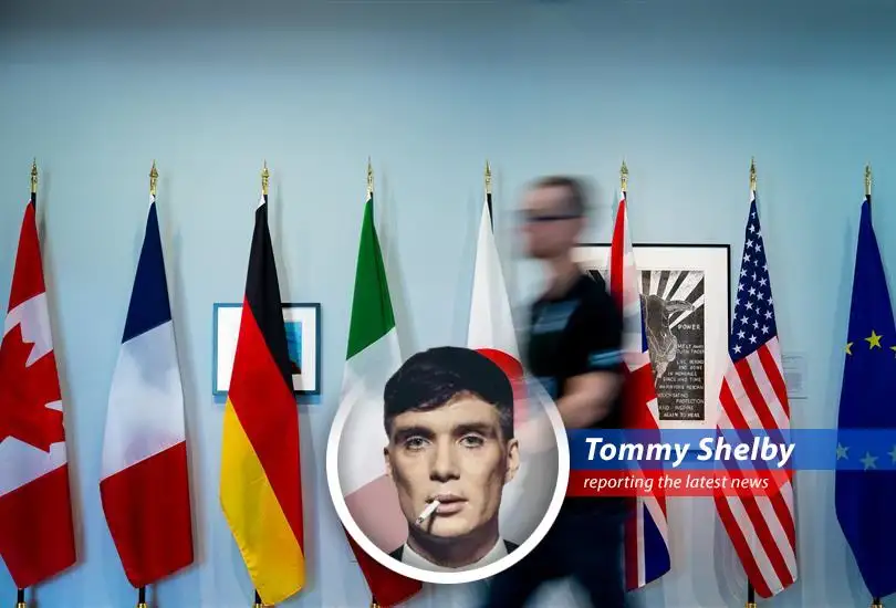 Foreign ministers gather amidst uncertainty, mirroring the complex negotiations of Birmingham's underworld.