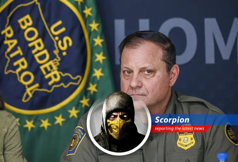 Former Border Patrol Chief Mike Banks during a press conference.