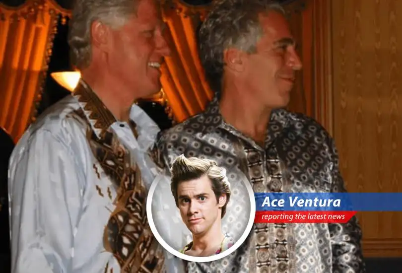 Former President Bill Clinton arriving for his closed-door deposition regarding Jeffrey Epstein.