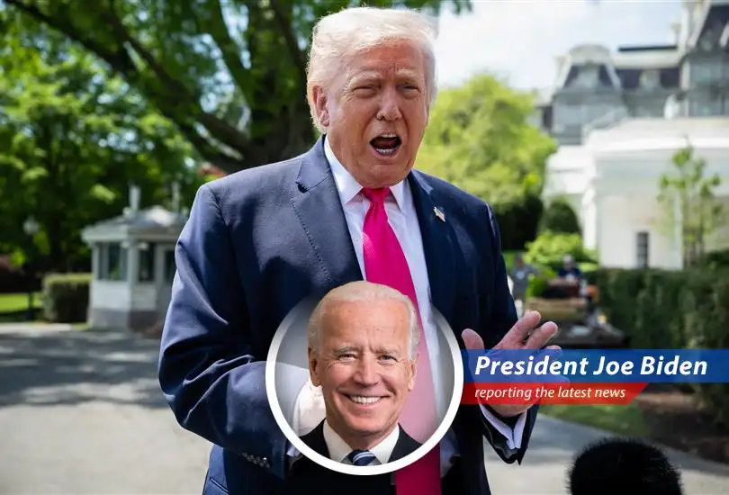 Former President Trump speaking at a rally in Las Vegas, addressing the situation in Iran.