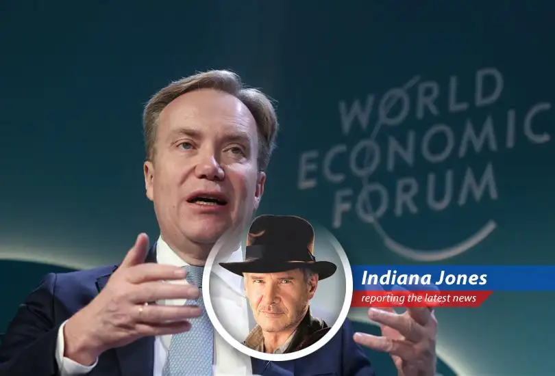 Former WEF President Borge Brende after announcing his resignation.