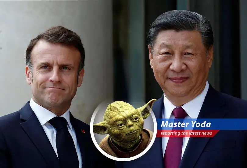 France and China dance the trade tango while discussing Russia's maneuvers in Ukraine. Will Emperor Xi be swayed by Macron's Jedi mind tricks?