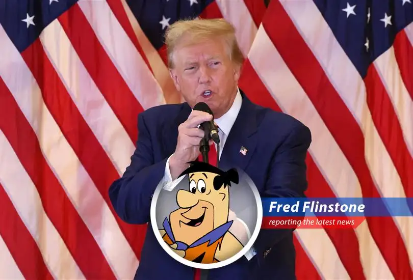 Fred Flinstone Reports on Trump's Legal Woes and Future Plans