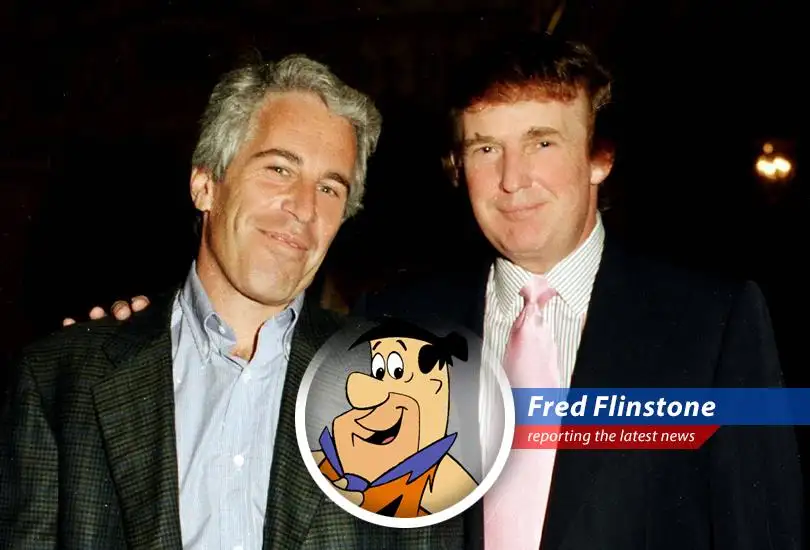 Fred Flinstone investigating the DOJ's alleged mishandling of evidence in the Trump-Epstein case. Yabba Dabba Doo, it's a scandal