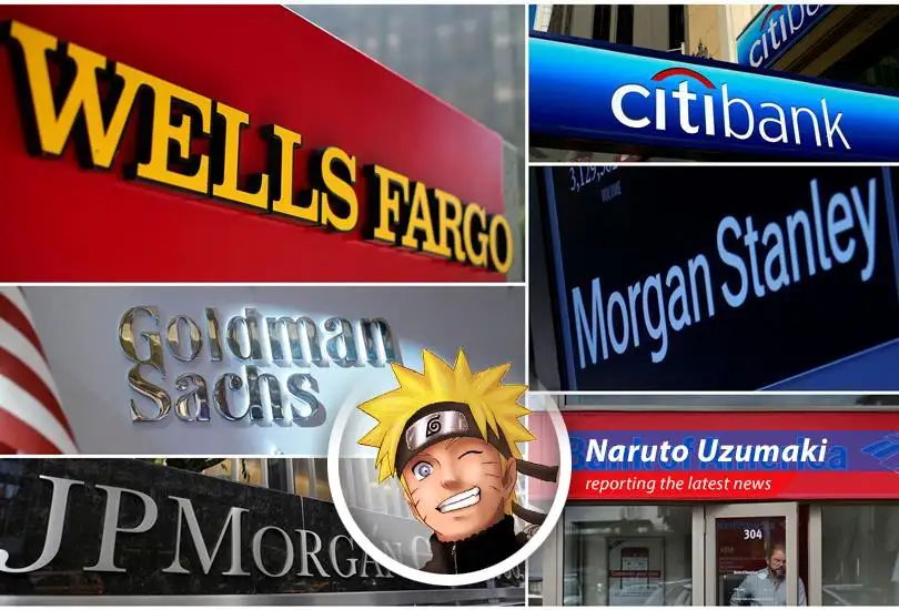 Goldman Sachs and Wells Fargo buildings stand tall amidst market turbulence.