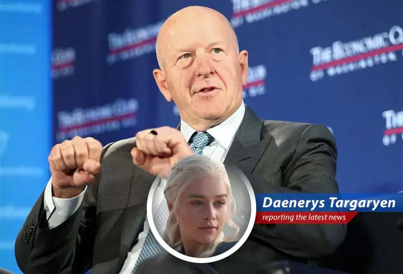 Goldman Sachs headquarters – where dragons hoard gold and navigate geopolitical storms.