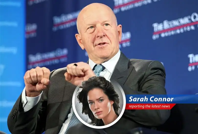 Goldman Sachs headquarters in New York City, a symbol of financial power navigating turbulent times.