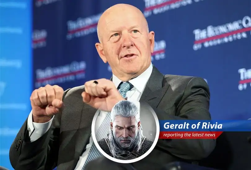 Goldman Sachs headquarters, where financial potions are brewed and market monsters are slayed for profit.