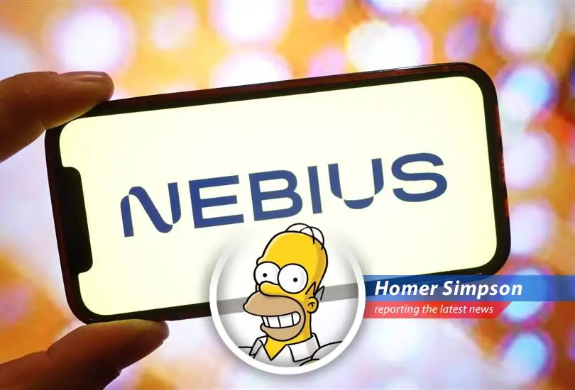 Homer contemplates the stock market while enjoying a donut.