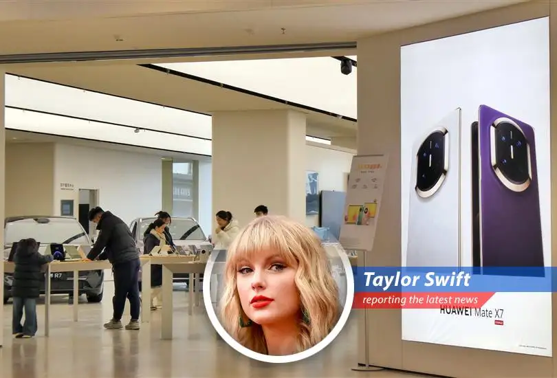 Huawei's headquarters, where the company is strategizing its next move in the AI race amid fluctuating revenue figures.