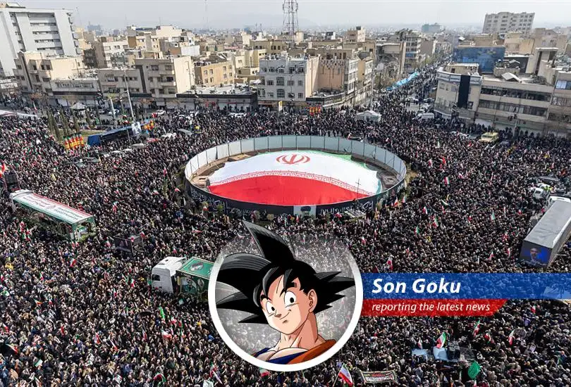 Image of targeted tech company logos superimposed over a map of the Middle East, symbolizing the escalating tensions and potential impact of the IRGC's threats.