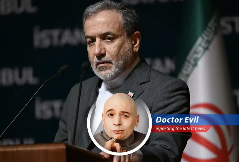 Iranian Foreign Minister Abbas Araghchi during an interview, outlining Iran's position on the ongoing conflict with the United States and denying aggression towards neighboring countries.