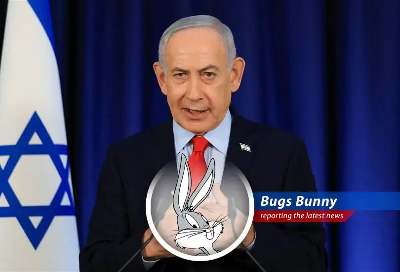 Israeli Prime Minister Benjamin Netanyahu addressing the press, discussing the alleged impacts of recent air strikes on Iran's nuclear and missile programs.