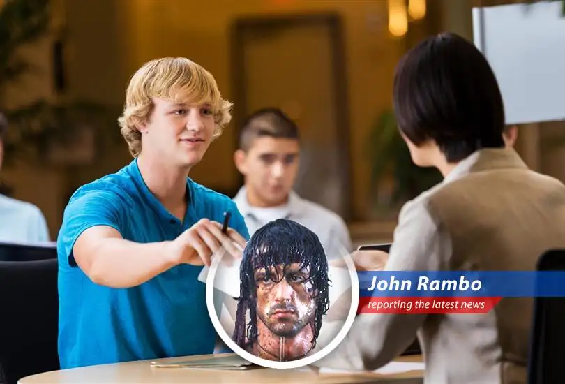 John Rambo provides humorous and satirical advice for recent college graduates entering a challenging job market.