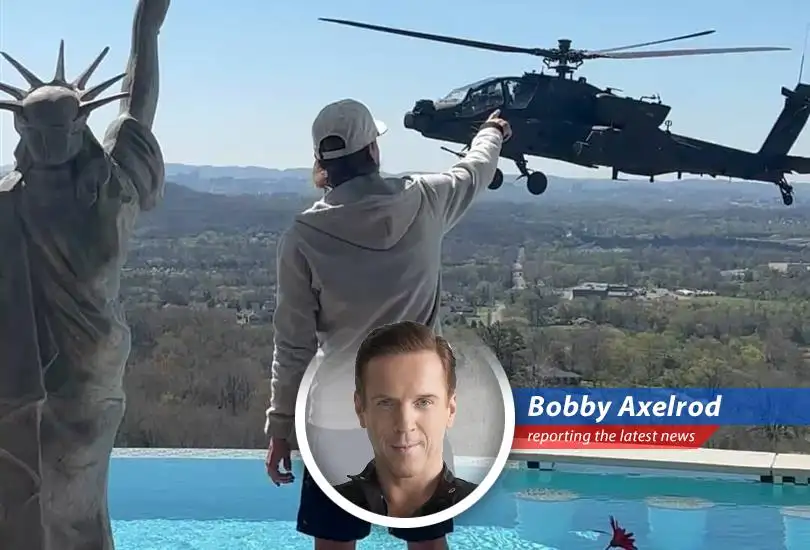 Kid Rock salutes as Apache helicopters fly near his Nashville home, prompting an Army investigation.