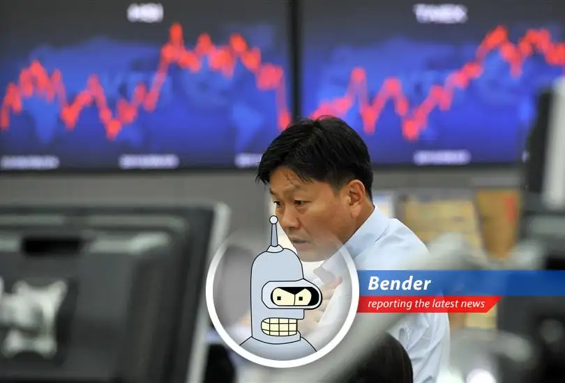 Kospi's wild ride reflects global unease. Bender says, 