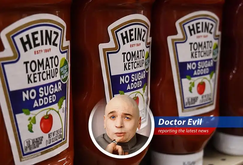 Kraft Heinz CEO Steve Cahillane thwarts Dr. Evil's nefarious plot to capitalize on corporate restructuring.